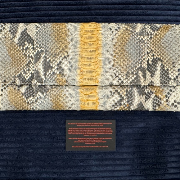Carlos Falchi Python Clutch Bag - Picture 6 of 13
